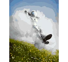 Картина по номерам Космонавт в облаках 40*50 см Origami (LW3133)