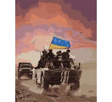 Картина по номерам Origamі Воины Украины ЗСУ (с) 50 см (LW3226)