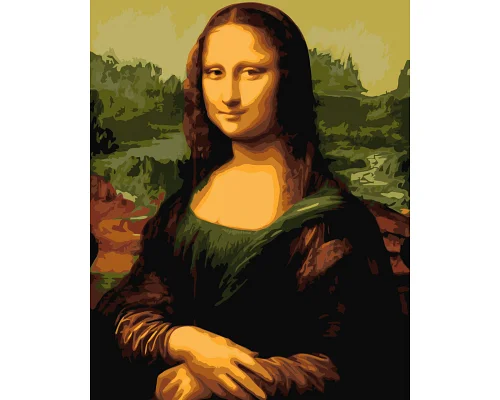 Картина за номерами Мона Ліза. Джоконда. Леонардо да Вінчі 40*50 см Орігамі LW 30380