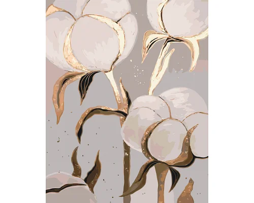 Картина за номерами Бавовна золото (без фарб металік) 40*50 см Орігамі LW 30440