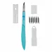 Нож макетный для дизайнерских работ со сменными лезвиями 6 шт SANTI  (954609)
