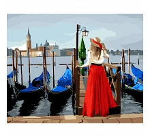 Картина по номерам Девушка в Венеции 40*50 см SANTI (954738)