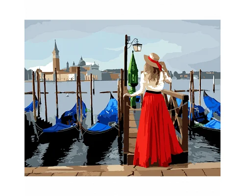 Картина за номерами Дівчина у Венеції 40*50 см SANTI (954738)