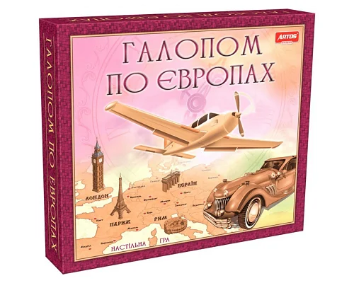 Игра настольная развивающая  познавательная  Галопом по Европах ARTOS Games (0840)