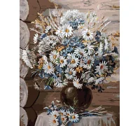 Картина по номерам Полевые цветы в вазе 40*50 см Origami (LW3020)