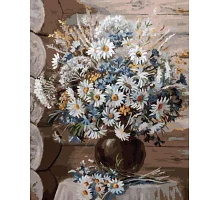 Картина по номерам Полевые цветы в вазе 40*50 см Origami (LW3020)