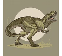 Картина за номерами дитяча динозавр Тиранозавр 2 30х30 см АРТ-КРАФТ (15027-AC)