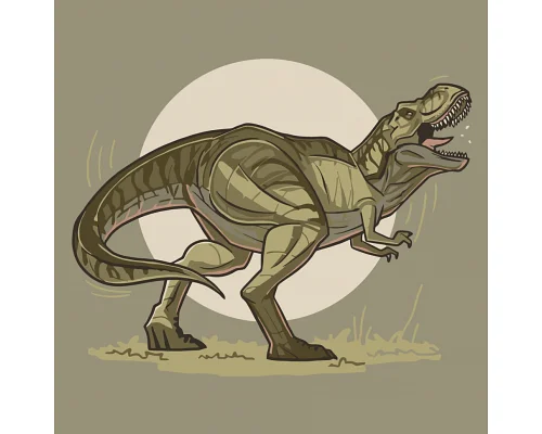 Картина по номерам детская динозавр Тиранозавр 2 30х30 см АРТ-КРАФТ (15027-AC)