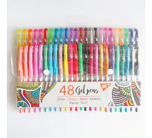 Набор цветных гелевых ручек для рисования 48 штук YES (420436)
