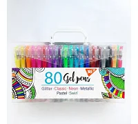 Набор цветных гелевых ручек для рисования 80 штук YES (420437)