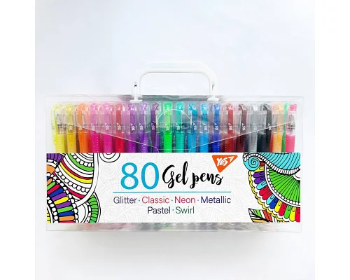 Набор цветных гелевых ручек для рисования 80 штук YES (420437)