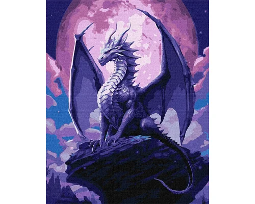 Картина по номерам  Величественный дракон 40x50 Идейка (KHO5118)