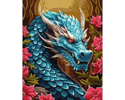 Картина за номерами Могутній дракон 40x50 Идейка (KHO5114)