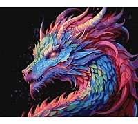 Картина по номерам  Красочный дракон 40x50 Идейка (KHO5113)