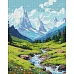 Алмазна мозаїка Літо в горах art_selena_ua 40х50 Ідейка (AMO7812)