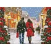 Алмазна мозаїка Різдвяна атмосфера з голограмними стразами art_selena_ua 30х40 Ідейка (AMO7819)