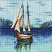 Алмазна мозаїка Романтика моря art_shprota 30х30 Ідейка (AMO7553)