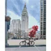 Алмазна картина Припаркований велосипед із кульками розміром 40х50 см Strateg FA40845