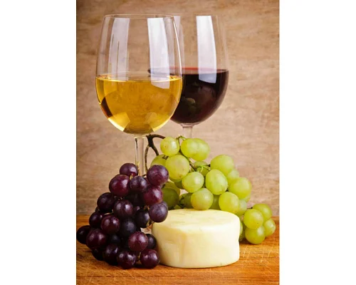 Алмазна мозаїка Виноградне вино без підрамника розміром 30х40 см Strateg (GD86108)