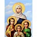 Алмазна мозаїка Віра, Надія, Любов та їх матір Софія без підрамника розміром 40х50 см Strateg (GC74416)