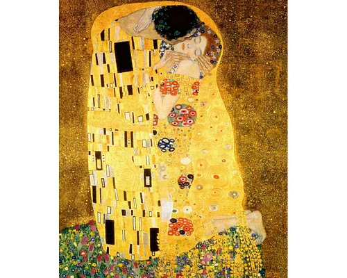 Алмазна мозаїка Густав Клімт Поцілунок без підрамника розміром 40х50 см Strateg (GC73118)