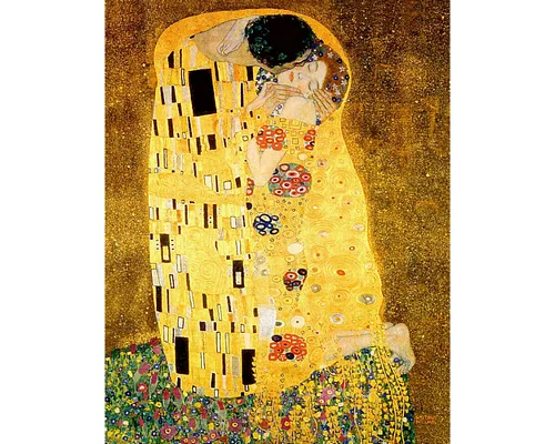 Алмазна мозаїка Густав Клімт Поцілунок без підрамника розміром 40х50 см Strateg (JSFH73118)