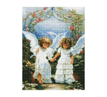 Алмазна мозаїка Дівчата-ангели 30х40 см Strateg HX015