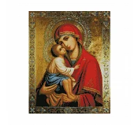 Алмазна мозаїка Донська ікона Божої Матері 40х50 см Strateg FA10375