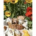 Алмазна мозаїка Котики серед тюльпанів розміром 30х40 см Strateg (HEG86041)