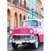 Алмазна мозаїка Рожеве авто Гавани без підрамника розміром 30х40 см Strateg (GD86110)