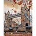 Алмазна мозаїка Тауерський міст восени розміром 30х40 см Strateg (HEG86062)
