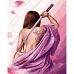 Картина за номерами Дівчина з татуюванням з лаком та з рівнем розміром 40х50 см Strateg (GS1343)