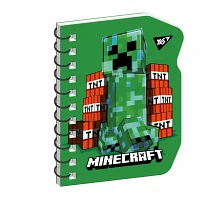 Блокнот В7 60 аркушів подв спіраль Minecraft Creeper клітинка YES (151809)