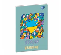 Тетрадь для записей А5 70 л пласт обл Stand with Ukraine клетка YES (681859)