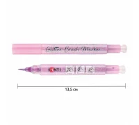 Маркер акварельний Glitter Brush пензель 18 світло-рожевий Santi (390767)