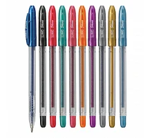 Ручка гелевая с глиттером Shine 1 0 мм набор 10 шт микс цветов LINC (420445)