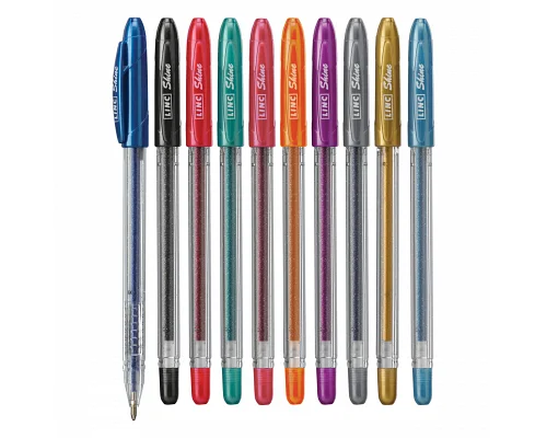 Ручка гелевая с глиттером Shine 1 0 мм набор 10 шт микс цветов LINC (420445)