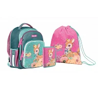 Шкільний набір Рюкзак + пенал + сумка 1 Вересня S-106 Collection Forest princesses 1 Вересня (558838)