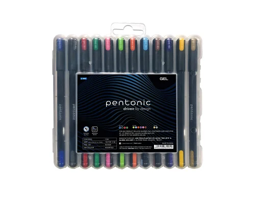 Ручка гелева Pentonic набір 12 цветов 0.6 мм LINC (411959)