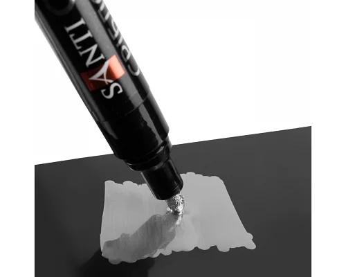 Реставрационный карандаш хром для авто и металла Chrome 3 мм серебро Santi (390776А)