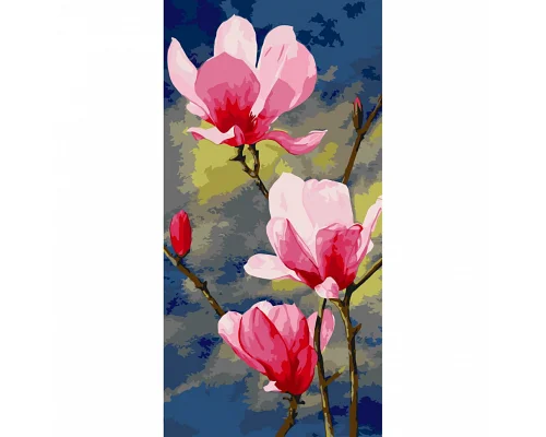 Картина за номерами Рожева манголія 40х80 см АРТ-КРАФТ (13046-AC)
