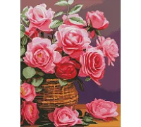 Алмазная мозаика Красочные розы art_selena_ua 40х50 Идейка (AMO7856)
