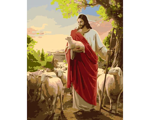 Картина по номерам Икона Исус 40*50 см Origamі (LW3180)
