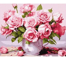 Картина по номерам Розовые розы art_selena_ua 40x50 (KHO3254)