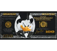 Картина за номерами Скрудж Макдак Чорний долар З фарбами металік(золоті) 40*80 см Орігамі (LW 3287)