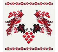 Картина за номерами Весільний український орнамент 30х30 см АРТ-КРАФТ (13037-AC)