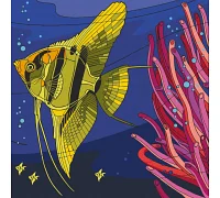 Картина за номерами Жовта рибка 30х30 см АРТ-КРАФТ (11535-AC)