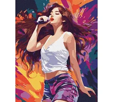 Картина по номерам Чарівна співачка K-pop 40x50 Идейка (KHO8374)