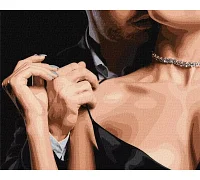Картина за номерами Ніжний дотик поцілунка 40x50 Ідейка (KHO8410)