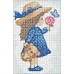 Алмазна мозаїка без підрамника Маленька дівчинка 20x30 Ідейка (AMC7726)